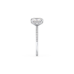 Bague en diamant de laboratoire REYES certifié IGI, taille radiant 1,22 carat, design classique, or massif 14 carats, bijoux pour mariages et fêtes, pour elle - Product Image 4