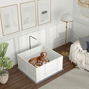 Cuccia Regolabile per Parto di Cuccioli con Fondo Adesivo Rimovibile per Razze Piccole e Grandi 41x39 - Product Image 2