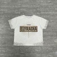 T-shirt ample en coton 100% pour homme, imprimé DTG vintage vieilli, artisanat personnalisé ELYRADIA