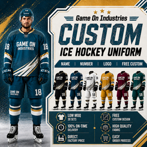 2026 Best Supplier Customized Made Team Apparel Full Dye Sublimation Team Name & Number Private Lable Ice Hockey Uniform - Product Image 1