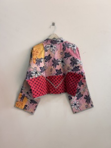Indian Patchwork Quilted Boho <b>Jacket</b> Women Cotton Coat Vintage <b>Kantha</b> <b>Jacket</b> - Product Image 6