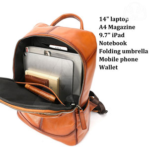 Online Sale Waterproof Leather <b>Backpack</b> New Style Leather <b>Backpack</b> Quality Made Leather <b>Backpack</b> - Product Image 2