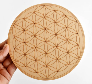 Plaque de grille en cristal planche de bois à recharge spirituelle pour l'artisanat du bois boîtes en bois panneaux muraux - Product Image 4