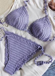 Ensemble de bikini brésilien Guava, ensemble de bikini triangle en crochet, maillot de bain en crochet, maillot de bain crocheté - Product Image 2