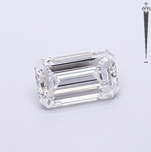 Diamante Cultivado en Laboratorio con Certificación IGI, Corte Esmeralda de 0.98 CT, Color D, Claridad VVS2, CVD LG 774620993, ROYAL GEMS para Joyería - Product Image 4