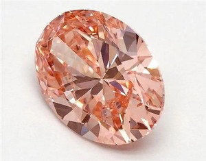 Diamante Cultivado en Laboratorio de Corte Ovalado Rosa Fantasía de 1.00 a 5.00 CT, Certificado por IGI, Claridad VVS2 VS2, Piedra Sintética para Anillo de Compromiso - Product Image 3