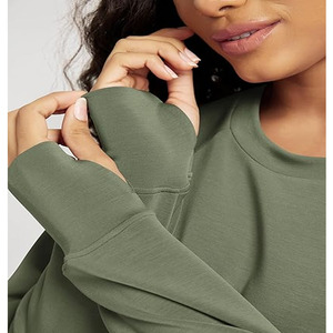 Sudadera Corta de Cuello Redondo Informal de Primera Calidad, 100% Algodón, Secado Rápido, Transpirable, Cómoda, en Oferta para Invierno - Product Image 5