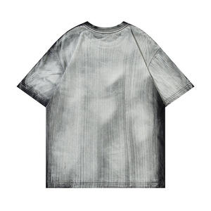 Camiseta de Manga Corta para Hombre, Estilo Tie-Dye, Cuello Redondo, Tejido de Punto, Corte Casual, Largo Regular, con Estampado - Product Image 1