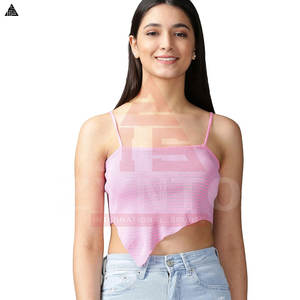 Nuevo y elegante top corto ligero de verano para mujer, top corto sexy a precio económico para mujer. - Product Image 6