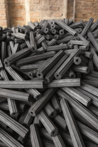 Briquetas Hexagonales de Carbón Vegetal Negro de Madera Dura para Restaurante de Barbacoa, Calidad Premium de Exportación, 4-6 Horas de Duración de Combustión, Humedad 5% - Product Image 6