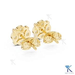 Lab Grown Diamond Brilliant Cut Classic Cluster <b>Stud</b> Earrings 5 Stone 14K/18K Solid Gold Fine Women's Jewelry Wedding Engagement - Product Image 6