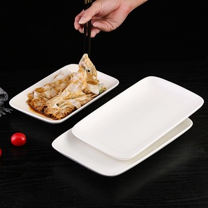 Back-to-basic design rectangular porcelain plates smooth underglaze texture with roosters image fade-resistant homes restaurants - Product Image 4