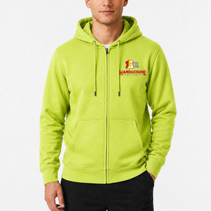 Sudadera con capucha para hombre, estilo informal, para otoño e invierno, de forro polar suave, grueso, básico, de mezcla de algodón. - Product Image 1