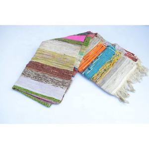 New Arrival Indian Handmade Orange Multi Cotton Chindi <b>Rug</b> Floor Decorative Area Carpet <b>Rug</b> Bathroom Runner <b>Rug</b> - Product Image 4