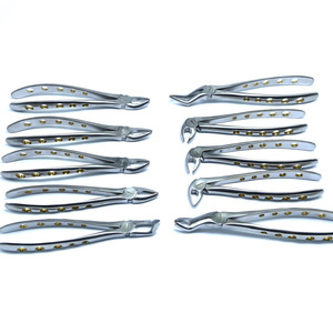 Ensemble professionnel de 10 pinces d'extraction dentaire manuelles en acier inoxydable pour l'extraction des racines, instruments chirurgicaux - Product Image 5