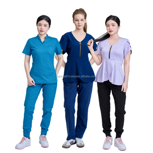 Tenues médicales à prix avantageux, ensembles d'uniformes d'infirmière, uniformes de soins extensibles, uniformes d'infirmière personnalisés avec logo - FMF uniform OEM/ODM - Product Image 2