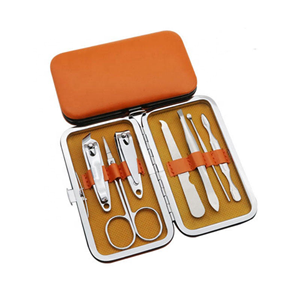 Professional 7 Piece Manicure Pedicure Set Stainless Steel <b>Nail</b> Clipper Kit for Home Salon Custom Private Label OEM - Product Image 1