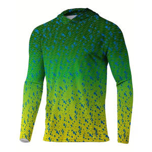 Sudadera con Capucha de Manga Larga con Protección Solar UPF50+ y Sublimación, Secado Rápido, Absorción de Humedad, para Pesca, Poliéster - Product Image 2