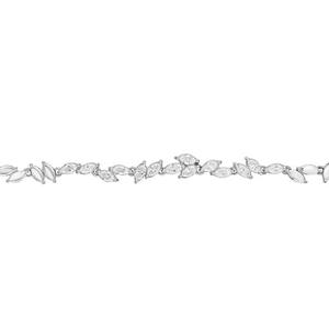 Bracelet tennis en argent 925 avec grappe de moissanite taille marquise, finition blanche, bijoux fins, cadeau de mode pour femme, chaîne de poignet - Product Image 4