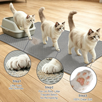 Alas Kucing Anti-Slip Anti-Tumpah dari Silikon Food-Grade yang Dapat Dicuci, Tahan Air, Mudah Dibersihkan, Desain Ringan