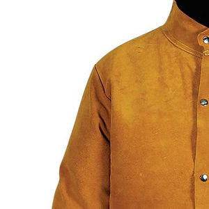 Chaqueta de Soldadura de Cuero Premium, Resistente al Fuego y al Calor, Ropa de Seguridad para Soldadores, Chaqueta de Soldadura Industrial Antichispas de Cuero Vacuno - Product Image 3