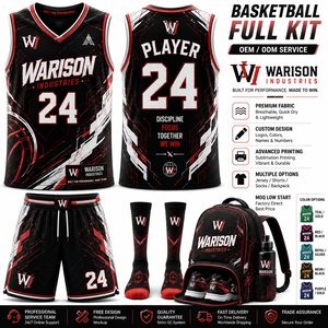 Customized Basketball Full Kit Jersey Shorts Socks Backpack Breathable Sublimation Team Uniform Set For Adult's - Product Image 2