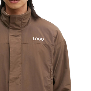 Veste polaire à poils longs pour homme, fermeture éclair intégrale, pour randonnée en plein air, veste thermique décontractée, fabricant OEM sur mesure, marque privée - Product Image 4
