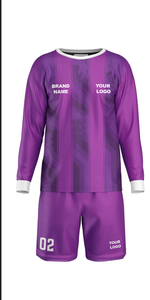 Uniforme de Portero de Fútbol Personalizado con Patrón, Conjunto de Fútbol Premium 100% Poliéster Sublimado, Cuello Redondo, Corte Regular - Product Image 2