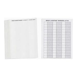 Étiquettes pour imprimante laser Brady LaserTab en polyester transparent, finition mate, adhésif PET pour l'identification en laboratoire - Product Image 2