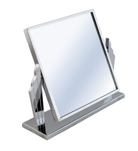 Miroir de table double face à cadre métallique moderne personnalisable de qualité supérieure pour usage domestique - Product Image 2
