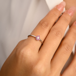 14K Pave Set Halo Ruby Diamond Promise Ring for Women - Product Image 6