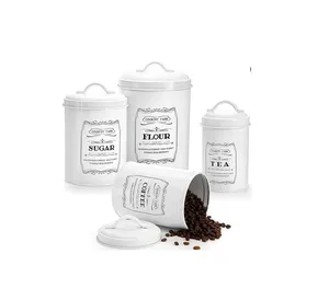 Aluminum Kitchen <b>Canister</b> with Airtight Lid Eco-Friendly & Dustproof for Countertop Storage of <b>Sugar</b> Coffee <b>Tea</b> Flour Snacks - Product Image 1