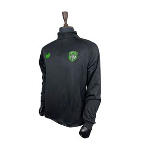 Camisetas casuales de invierno para hombre, de tejido de rizo francés, de secado rápido, con cremallera de 1/4, ajuste delgado, de fábrica OEM, personalizadas, de punto, capa intermedia, para Hurling - Product Image 5