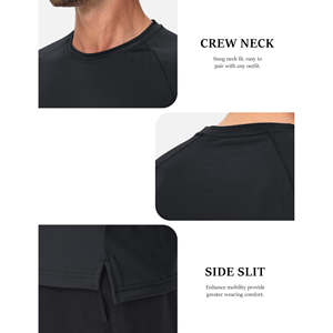 Camisetas Ligeras para Hombre, para Maratón, de Secado Rápido, Ropa Deportiva, Rendimiento Atlético, Tops de Gimnasio, Estilo Liso, Ropa Deportiva Activa, Camisetas de Malla - Product Image 4
