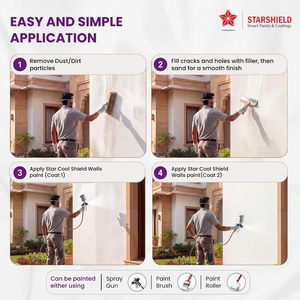 Starshield Star Cool Shield Walls Acrylic <b>Paint</b> for Exterior Walls Anti Fade Color Coating - Product Image 2