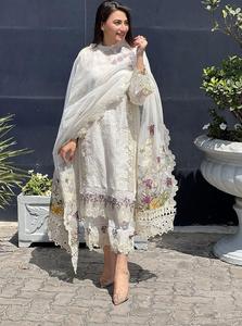 ชุดเดรสสัลวาร์ คามีซ ผ้าไหมลอน ดีไซน์เนอร์ แบรนด์ WS INTERNATIONAL สำหรับผู้หญิง สไตล์ปากีสถาน อินเดีย ทรงตรง  ชุดส่าหรีแบบดั้งเดิม ขายดีช่วงเทศกาลอีด - Product Image 6