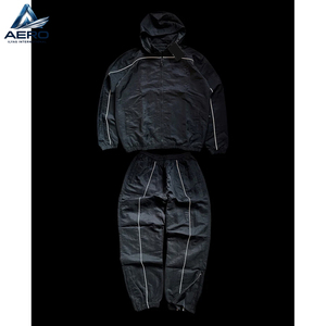 Conjuntos de Chándal Cortavientos Personalizados de Última Moda para Exteriores, de la Más Alta Calidad, al Por Mayor, con MOQ Bajo - Product Image 2