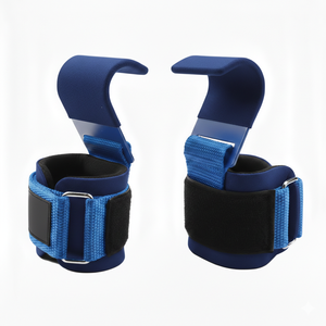 Heavy Duty Weight Lifting Wrist <b>Straps</b> with Hooks Lifting Neoprene 7mm Thickness for Power Lifting and Gym Workouts - Product Image 5