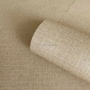 Papier peint en toile de jute tissé à la main, finition murale texturée en fibres naturelles pour les espaces intérieurs de la maison et du bureau - Product Image 1