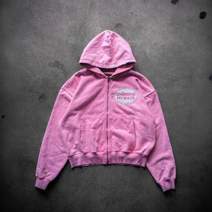เสื้อฮู้ดดี้โอเวอร์ไซส์ หนัก 450 กรัม ผ้าคอตตอนผสม 100% ล้างสีแบบแอซิดวอช ทรงดิสเทรส  แบบสวมหัว  สำหรับผู้ชายและผู้หญิง สั่งทำได้ - Product Image 5