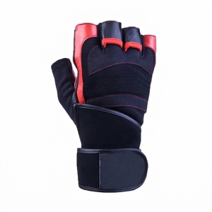 Custom Women's Leather Half Finger Gym Fitness <b>Training</b> <b>Gloves</b> for Workout <b>Weight</b> Lifting Bodybuilding-Breathable Non-Slip High - Product Image 3