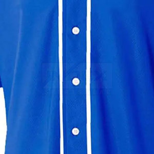 Ensemble de maillot de baseball pour homme INDEX, bleu, manches courtes, boutons sur le devant, pantalon blanc, polyester respirant, uniforme toutes saisons - Product Image 4