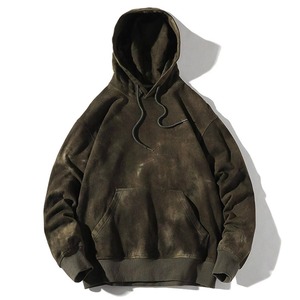 Sudadera con Capucha para Hombre, Estilo Vintage, Lavado Ácido, Oversize, Informal, para Invierno, Moda Urbana - Product Image 1