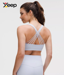 เสื้อชั้นในกีฬาโยคะคุณภาพสูงสำหรับผู้หญิง XEEP รุ่น XC-SB-180 แบบเรียบง่าย ระบายอากาศได้ดี สายปรับได้ แผ่นรองถอดออกได้ รองรับได้ดีเยี่ยม แห้งเร็ว - Product Image 2