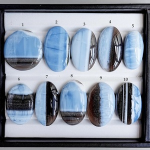 Owyhee Blue <b>Opal</b> Cabochon Natural Flatback Loose Gemstones for Jewelry Making - Product Image 3