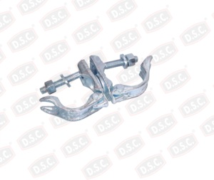 DELITE DSC Raccord à pince pivotante forgé 48x48mm, interchangeable, en acier doux EN 74, électrolytique, pour échafaudages - Product Image 4