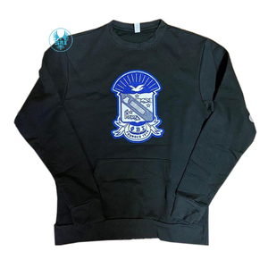 เสื้อสเวตเชิ้ตคอกลมปักลายพี่น้องฟีเบต้าซิกมาสำหรับผู้ชาย |   เสื้อคอกลมปักลาย PBS Fraternity สำหรับเด็กผู้ชาย แบบสั่งทำพิเศษด้วยผ้าเชนิลล์ - Product Image 5