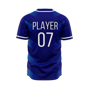 Custom <b>Baseball</b> Jerseys Digital Printing Custom Logo Short Sleeve Full Button Breathable Quick Dry Plus Size Softball Jerseys - Product Image 5