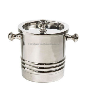 Cubo de Hielo de Metal Clásico Personalizado CRAFT ASCENT, de Acero Inoxidable, con Tapa, Capacidad de 3L, Ecológico, con Diseño Floral, para Bebidas - Product Image 4