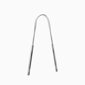 Raspador de Lengua Manual de Acero Inoxidable Plateado en Forma de U para Cuidado Bucal en el Hogar, Personalizable, Venta al por Mayor - Product Image 2
